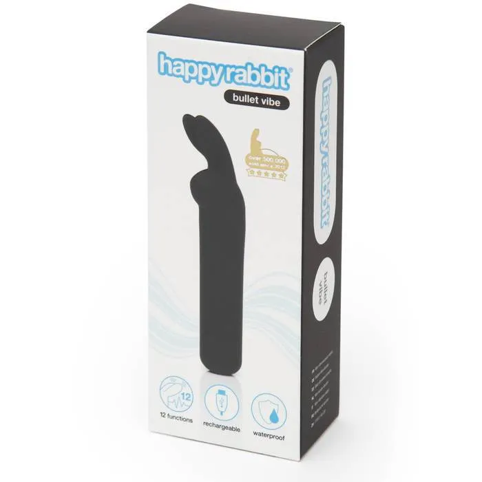 Fairvillacom Vibrators Happy Rabbit Rechargeable Bullet Black