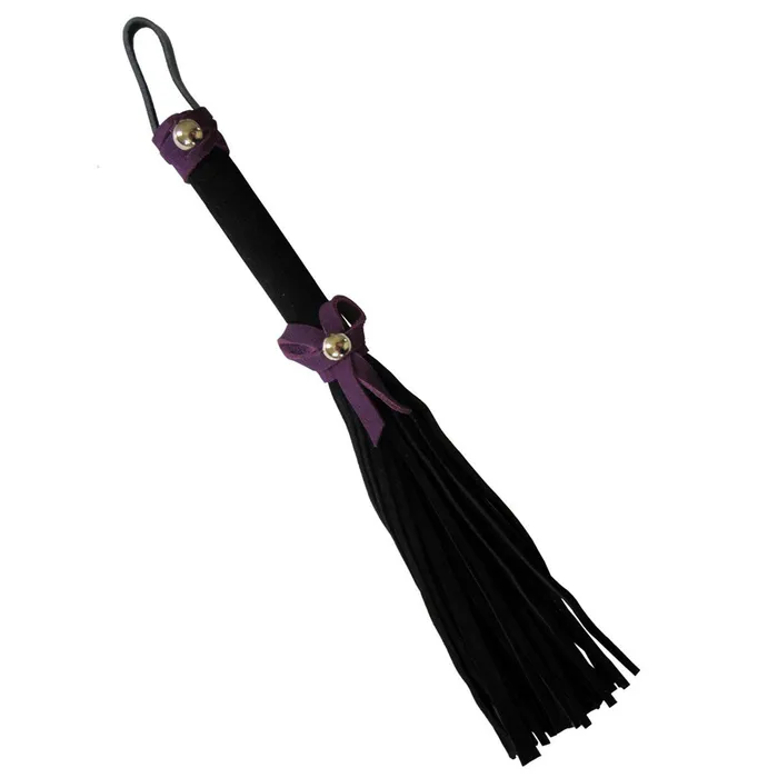 Fairvillacom Vibrators Love Knot Mini Flogger w Bow Black wPurple Bow