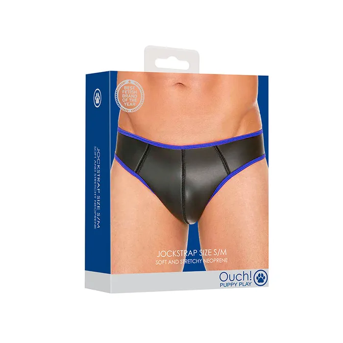 Fairvillacom Vibrators Neoprene Jockstrap Size SM Blue