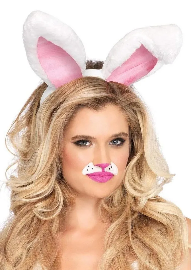 Fairvillacom Vibrators Plush Bunny Ears Os White