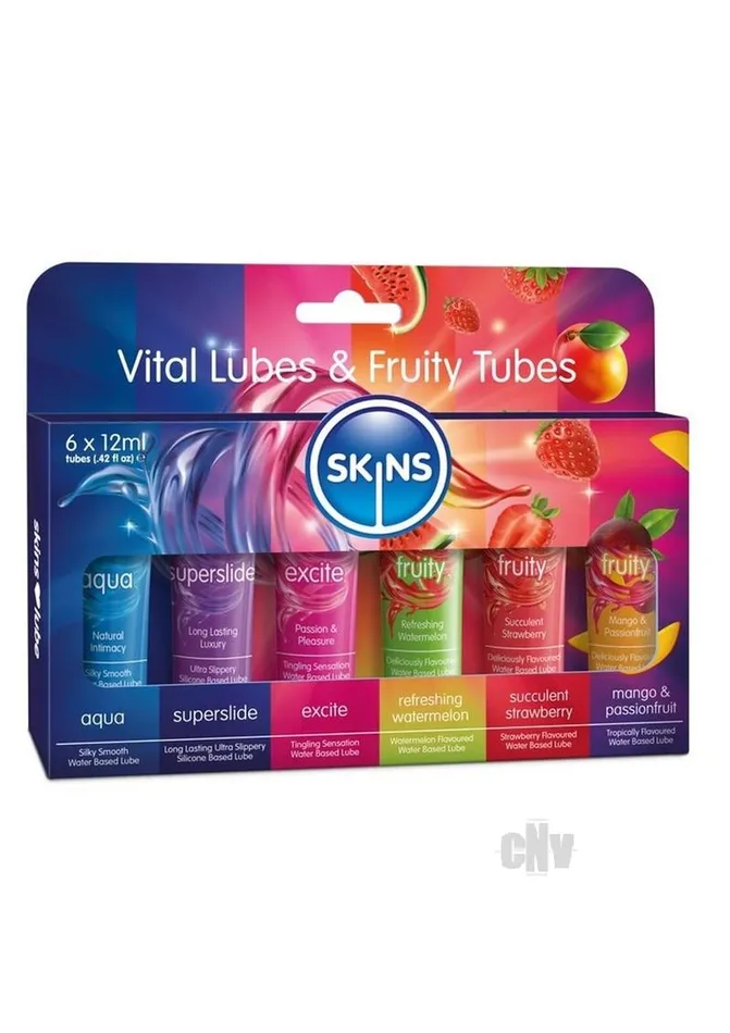 Fairvillacom Vibrators Skins Sampler Tube 12ml 6pk Asst