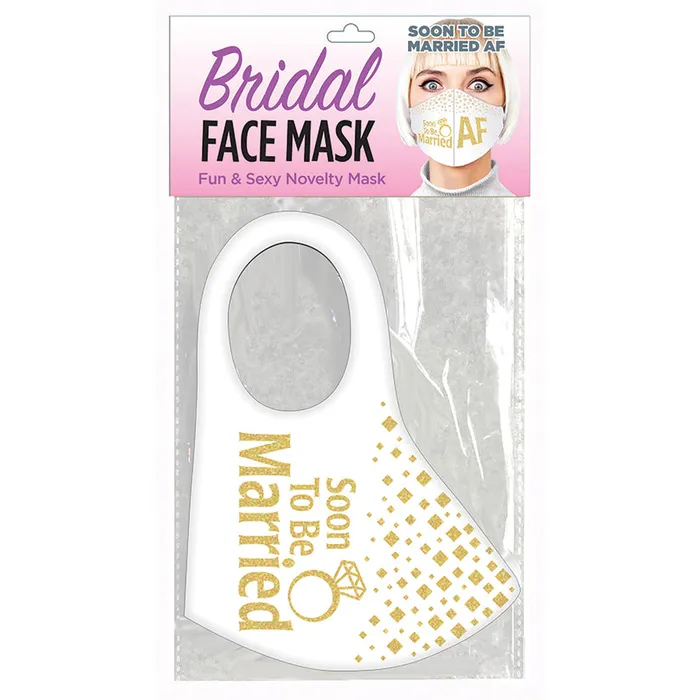 Fairvillacom Vibrators Soon to be Married AF Face Mask White