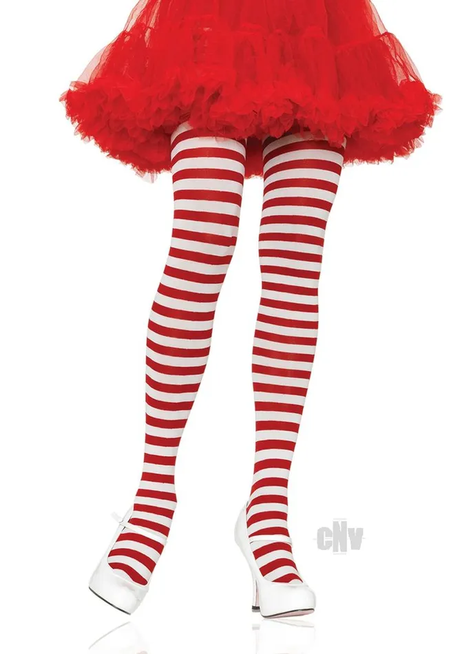 Fairvillacom Vibrators Striped Tights Plus Whitered