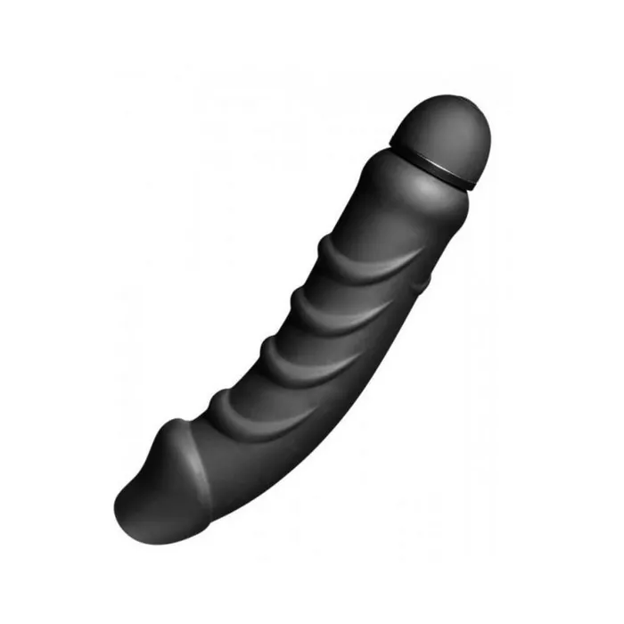 Fairvillacom Vibrators Tom of Finland 5 Speed Silicone PSpot Vibe Black