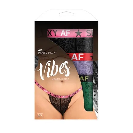Fairvillacom Vibrators Vibes AF 3 Pack Thongs Assorted Colors QN