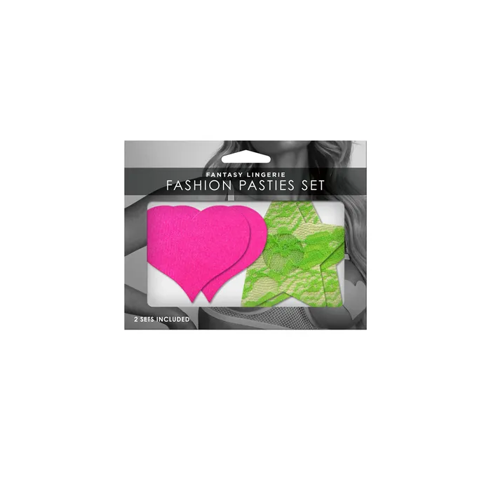 Fashion Pasties Set Neon Pink Satin Heart Neon Green Lace Star Fairvillacom Dildos Fashion Pasties Set Neon Pink Satin Heart Neon Green Lace Star Fairvillacom Dildos