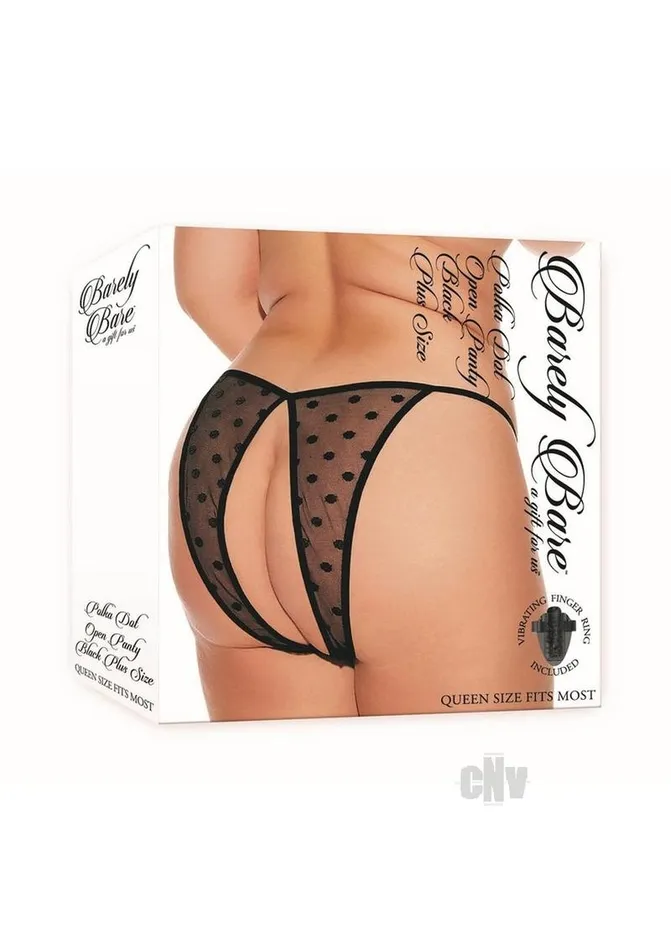 Female Sex Toys Fairvillacom Barely B Polka Dot Open Panty Ps Blk