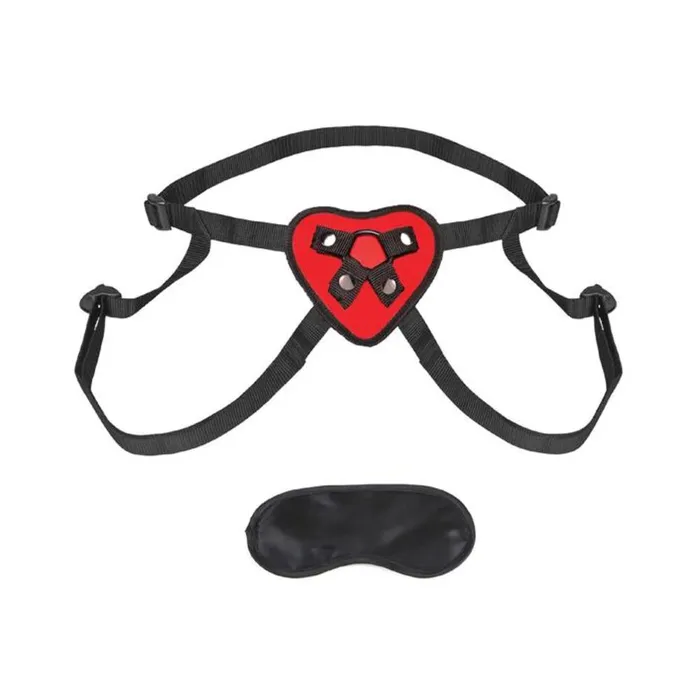 Female Sex Toys Fairvillacom Lux Fetish Red Heart Strap On Harness OS
