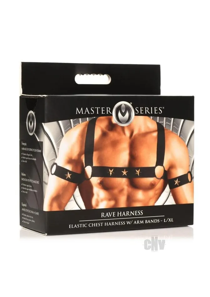 Female Sex Toys Fairvillacom Ms Rave Chest Harness Lxl Blkgld
