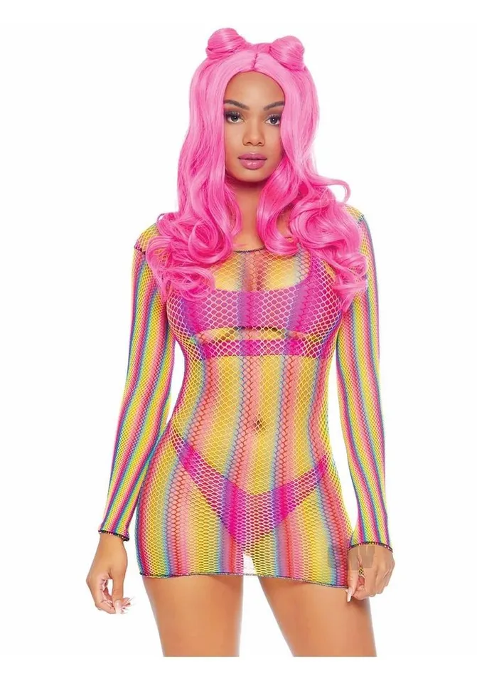 Female Sex Toys Fairvillacom Rainbow Fishnet Long Sleeved Mini Dress One Size Rainbow Female Sex Toys Fairvillacom Rainbow Fishnet Long Sleeved Mini Dress One Size Rainbow