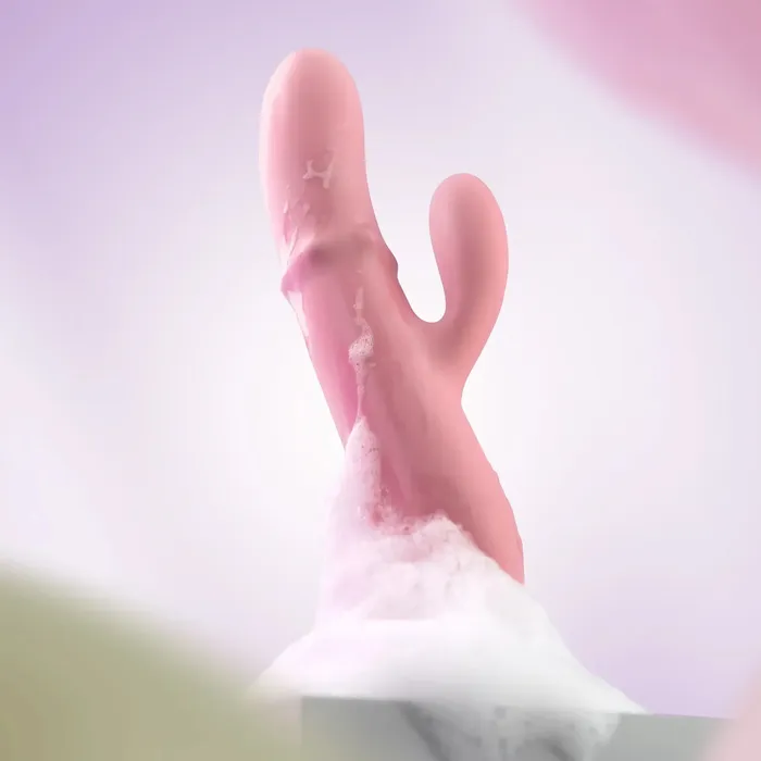 Female Sex Toys Neo Interactive Rabbit Vibe with Thrusting Beads Svakom