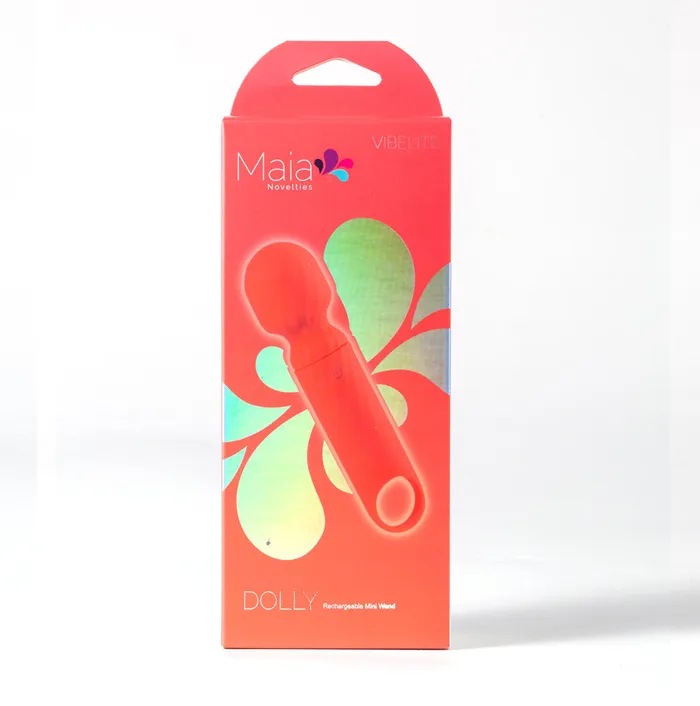 Female Sex Toys ShhhWndsr Maia DOLLY Mini Wand Vibrator Orange