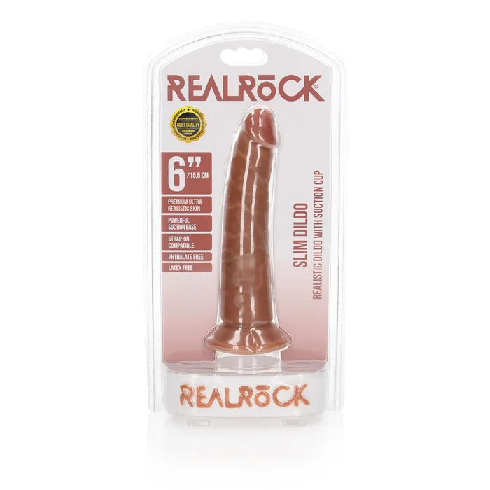 Female Sex Toys ShhhWndsr REALROCK Realistic Slim Dildo 155 cm Tan Female Sex Toys ShhhWndsr REALROCK Realistic Slim Dildo 155 cm Tan