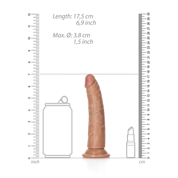 Female Sex Toys ShhhWndsr REALROCK Realistic Slim Dildo 155 cm Tan Female Sex Toys ShhhWndsr REALROCK Realistic Slim Dildo 155 cm Tan