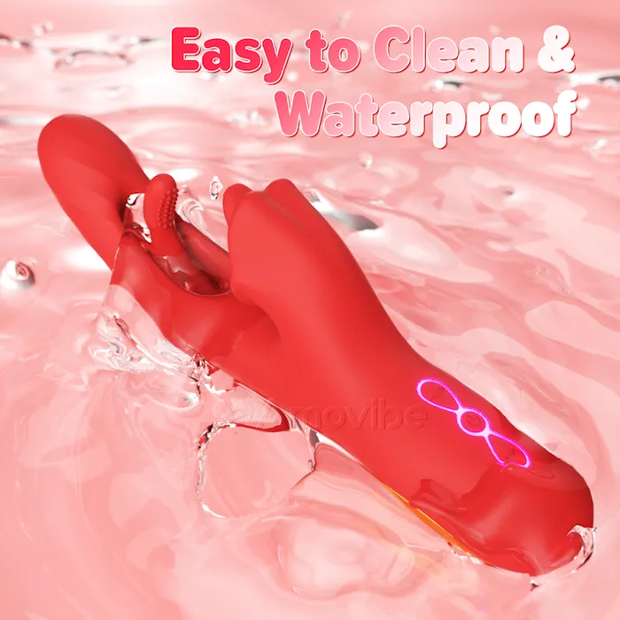 G spot Flapping Vibrator with Tongue Licking Vibration Amovibe Female Sex Toys G spot Flapping Vibrator with Tongue Licking Vibration Amovibe Female Sex Toys