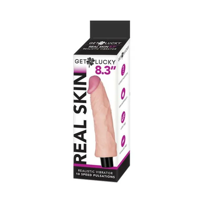 Get Lucky 83inch Vibrating Dong Light Fairvillacom Dildos