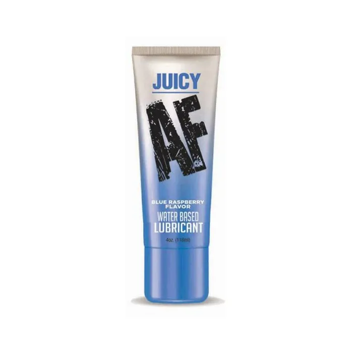 Juicy Af Waterbased Lube Blue Raspberry 4 Oz Fairvillacom Vibrators