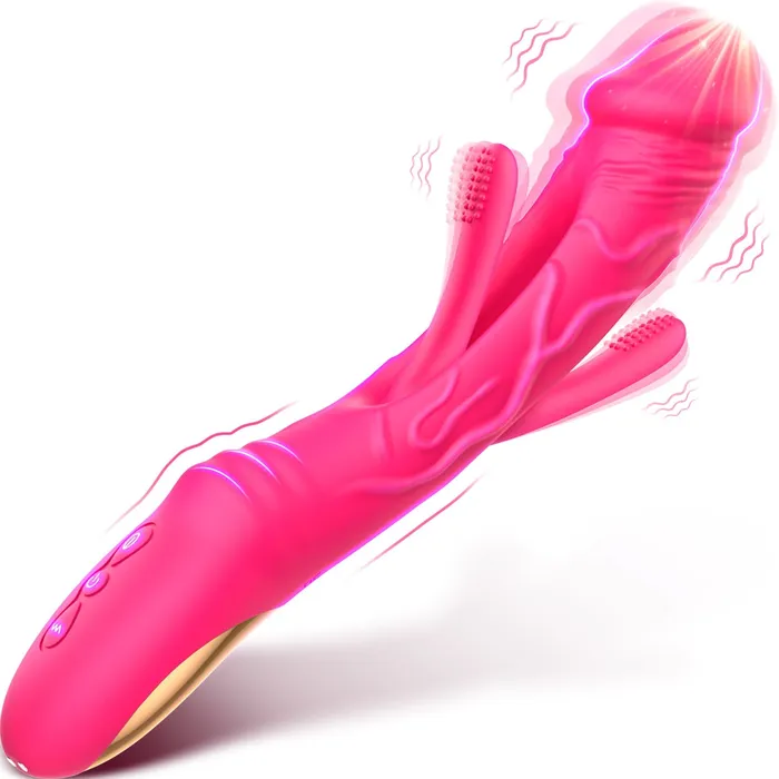 KERERO Female Sex Toys LureLink Dildo Flapping Vibrator