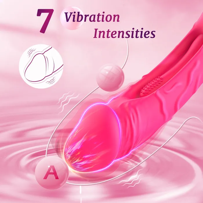 KERERO Female Sex Toys LureLink Dildo Flapping Vibrator