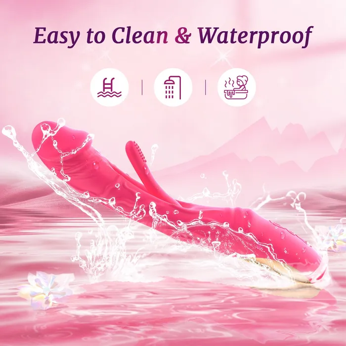 KERERO Female Sex Toys LureLink Dildo Flapping Vibrator