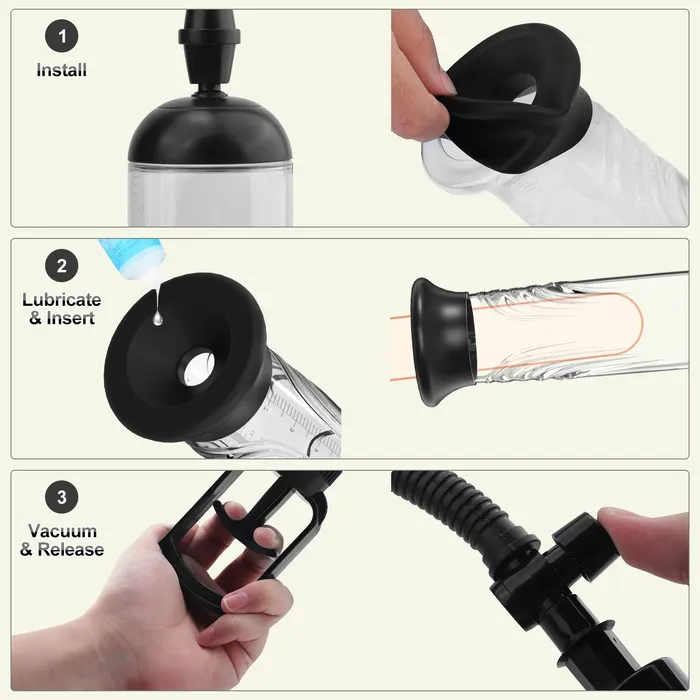 KERERO Gabriel Penis Pump Set Male Sex Toys