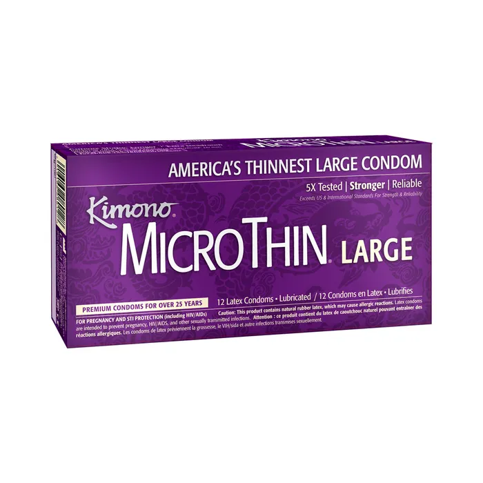 Kimono Microthin 12 Pack Large Latex Condoms Fairvillacom Female Sex Toys