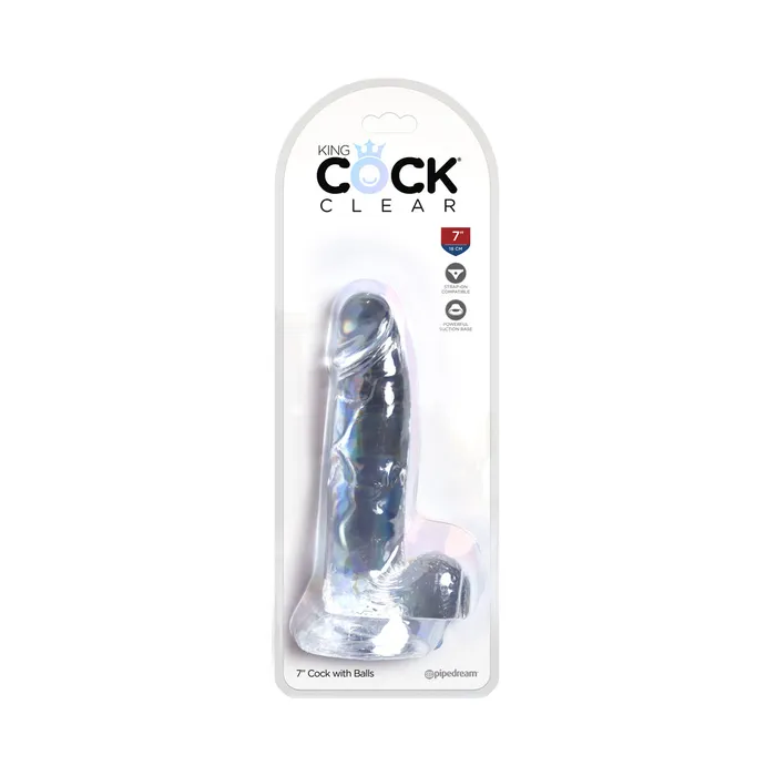 King Cock Clear 7in Cock With Balls Fairvillacom Dildos