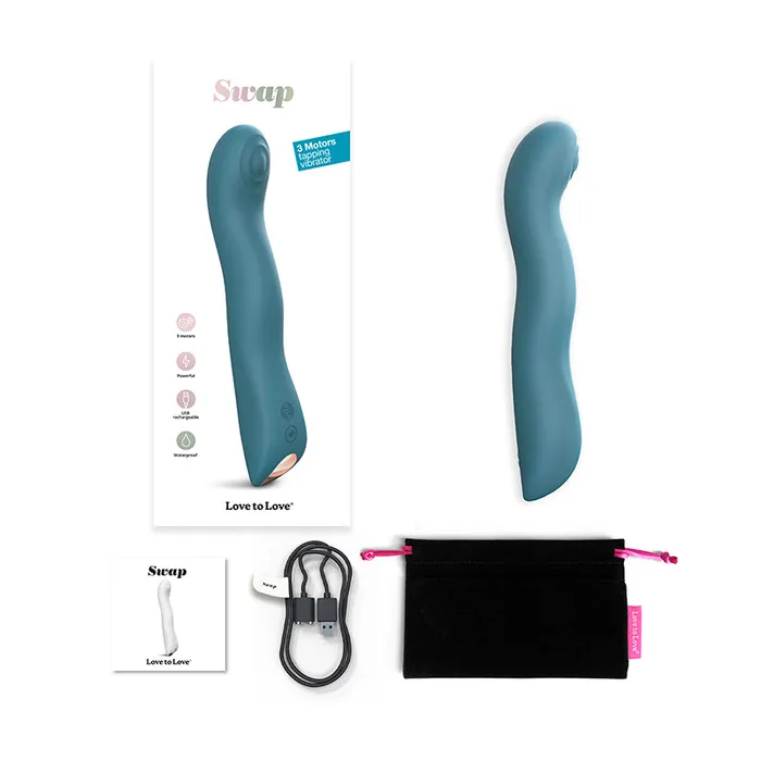 Love To Love Swap Tapping Vibrator Teal Fairvillacom Vibrators