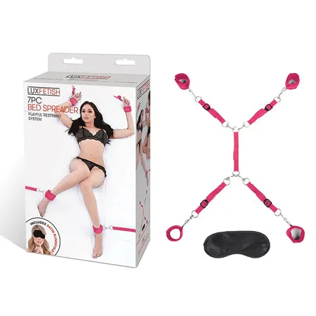 Lux Fetish Bed Spreader Hot Pink Fairvillacom Vibrators