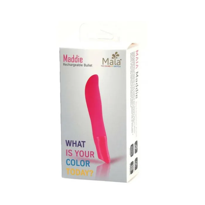 Maddie Rechargeable Silicone Bulllet Vibrator Pink Fairvillacom Vibrators
