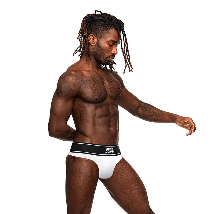 Male Sex Toys Fairvillacom MP Modal Rib Bong Thong White LXL