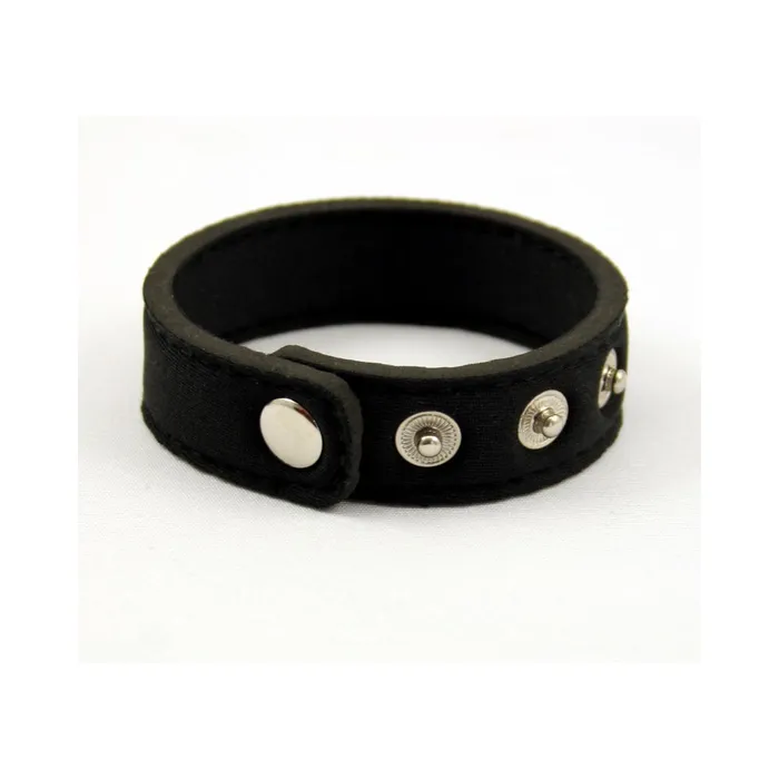 Male Sex Toys Fairvillacom Neoprene Snap Cock Ring Black