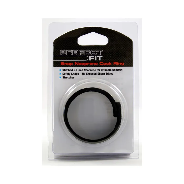 Male Sex Toys Fairvillacom Neoprene Snap Cock Ring Black