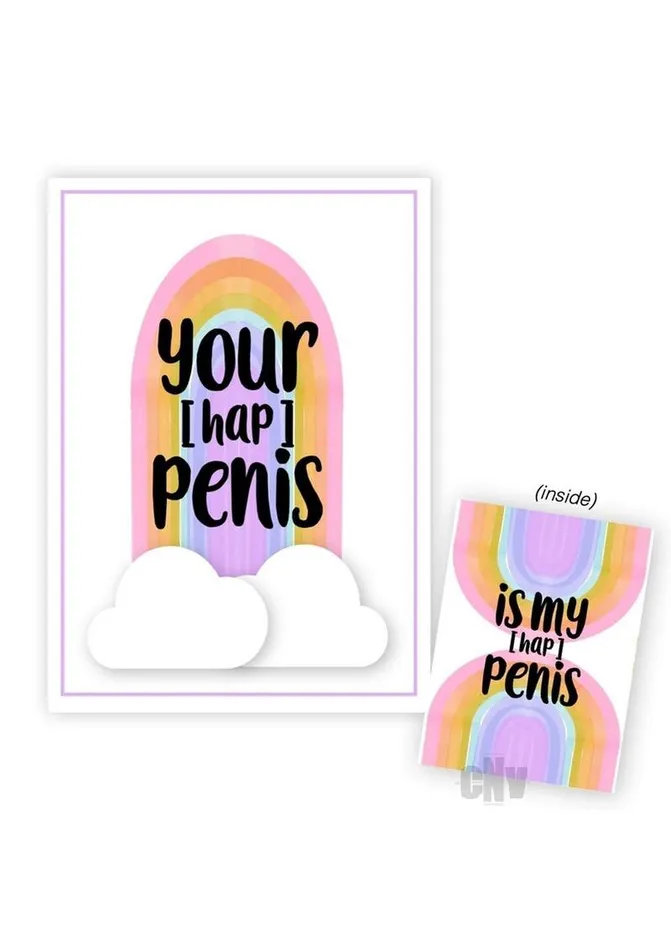 Male Sex Toys Fairvillacom Your Hap Penis Is My Hap Penis Card