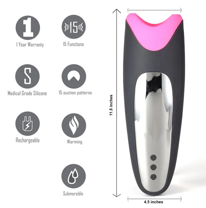 Male Sex Toys Maia Piper USB Rechargeable Heating Vibrating Masturbator ShhhWndsr Male Sex Toys Maia Piper USB Rechargeable Heating Vibrating Masturbator ShhhWndsr