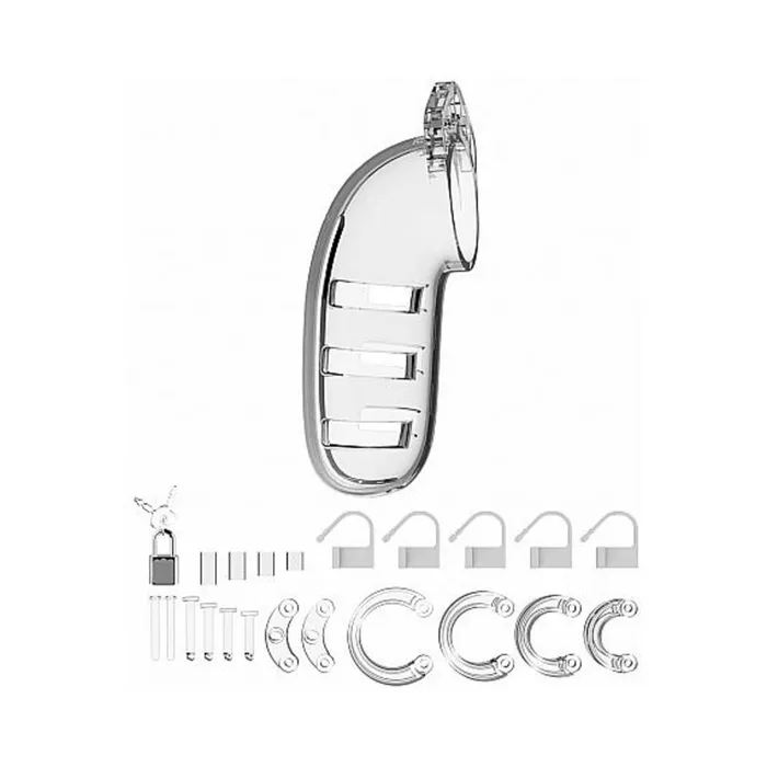 Male Sex Toys Mancage Model 06 Chastity 55 inches Cock Cage Transparent Fairvillacom