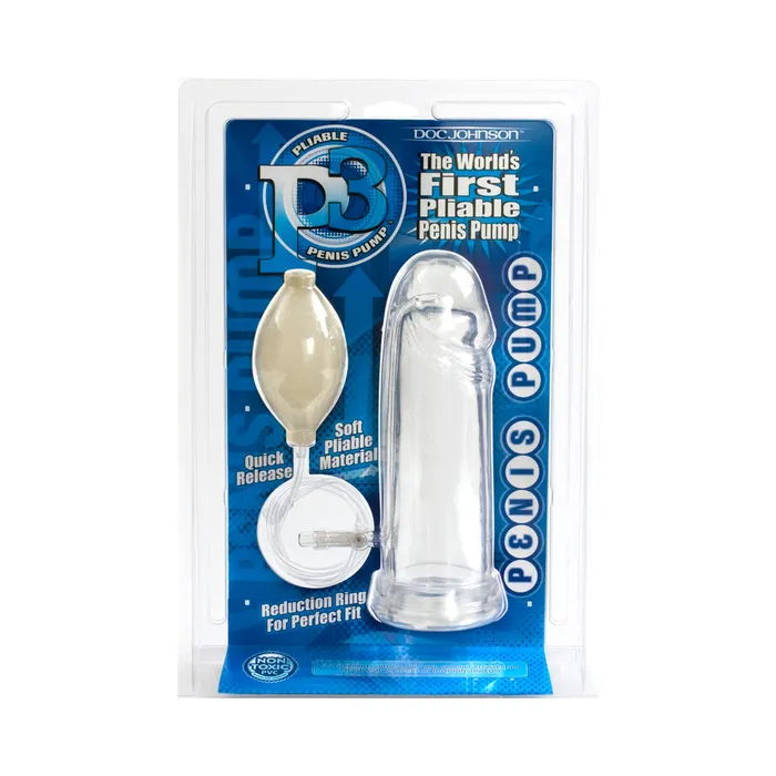 Male Sex Toys P3 Pliable Penis Pump Clear Fairvillacom