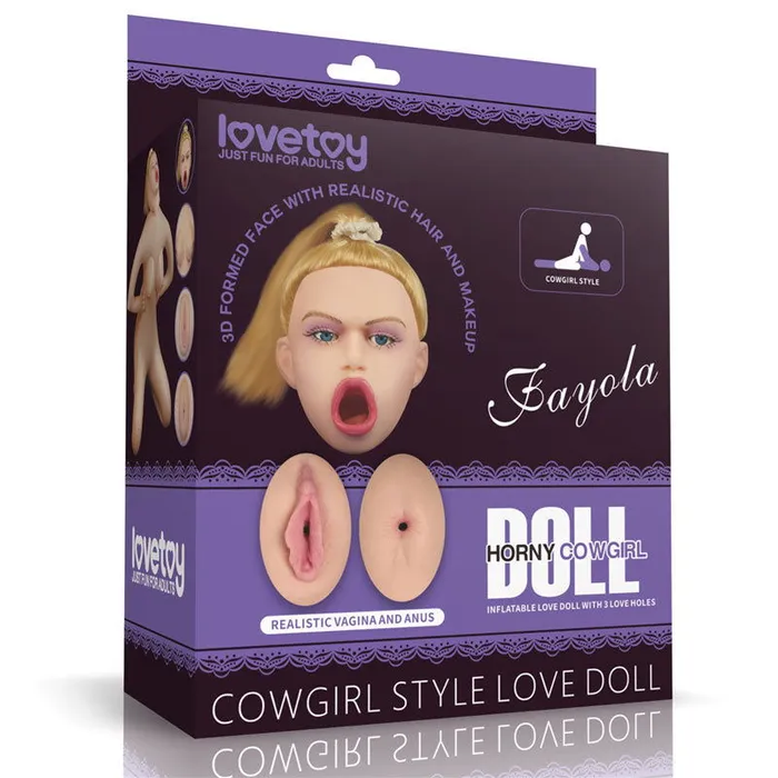 Male Sex Toys ShhhWndsr Fayola Cowgirl Position Blow Up Sex Doll