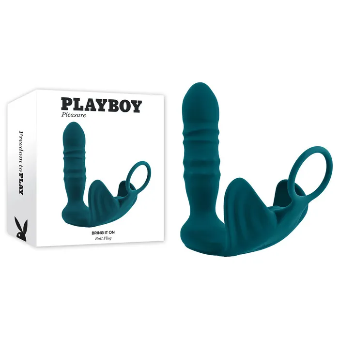 Male Sex Toys ShhhWndsr Playboy Pleasure BRING IT ON Plug Cock Ring Green Male Sex Toys ShhhWndsr Playboy Pleasure BRING IT ON Plug Cock Ring Green