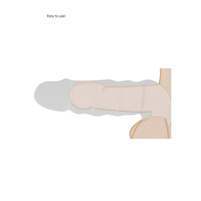 Male Sex Toys ShhhWndsr REALROCK 9 Realistic Penis Extender with Cock Rings Flesh Male Sex Toys ShhhWndsr REALROCK 9 Realistic Penis Extender with Cock Rings Flesh