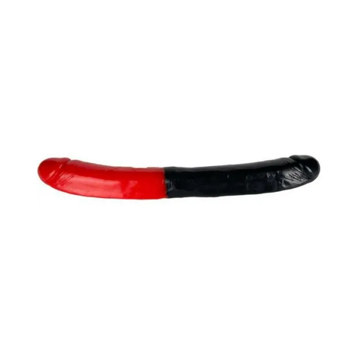Man Magnet Double Dong 16 inches Black Red Fairvillacom Dildos
