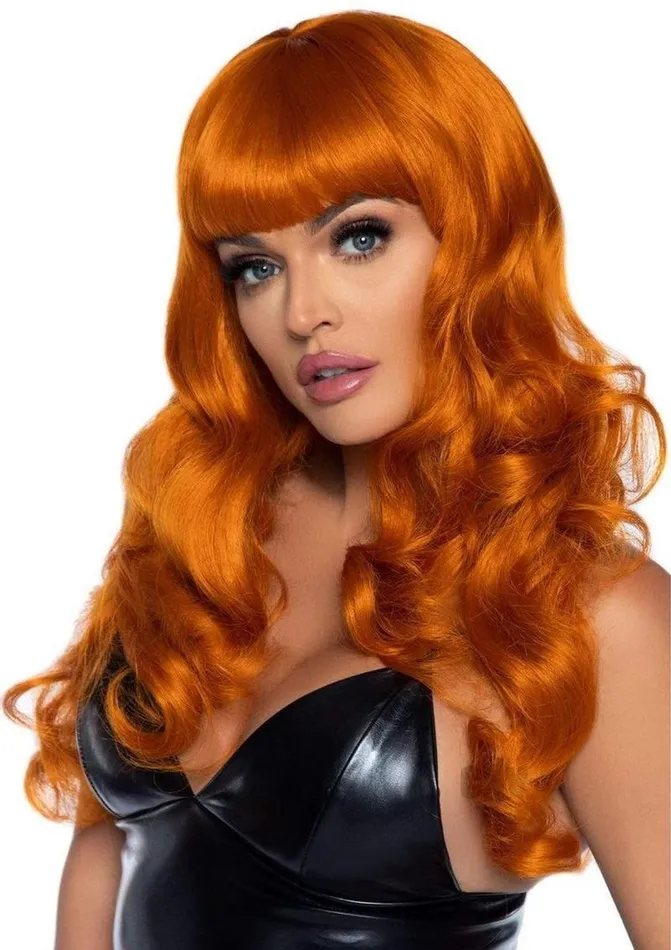Misfit Long Wavy Bang Wig Os Ginger Fairvillacom Vibrators