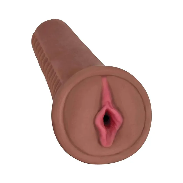 Mistress Bioskin Vibrating Stroker With Pubic Bone 1 Speed Bullet Angel Chocolate Fairvillacom Male Sex Toys