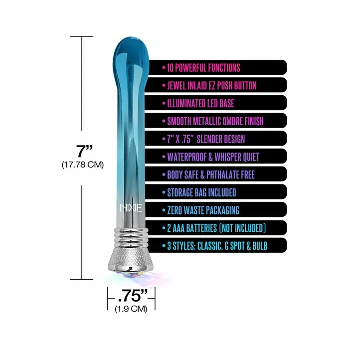 Nixie Waterproof 10function Bulb Vibe Blue Ombre Glow Fairvillacom Vibrators Nixie Waterproof 10function Bulb Vibe Blue Ombre Glow Fairvillacom Vibrators