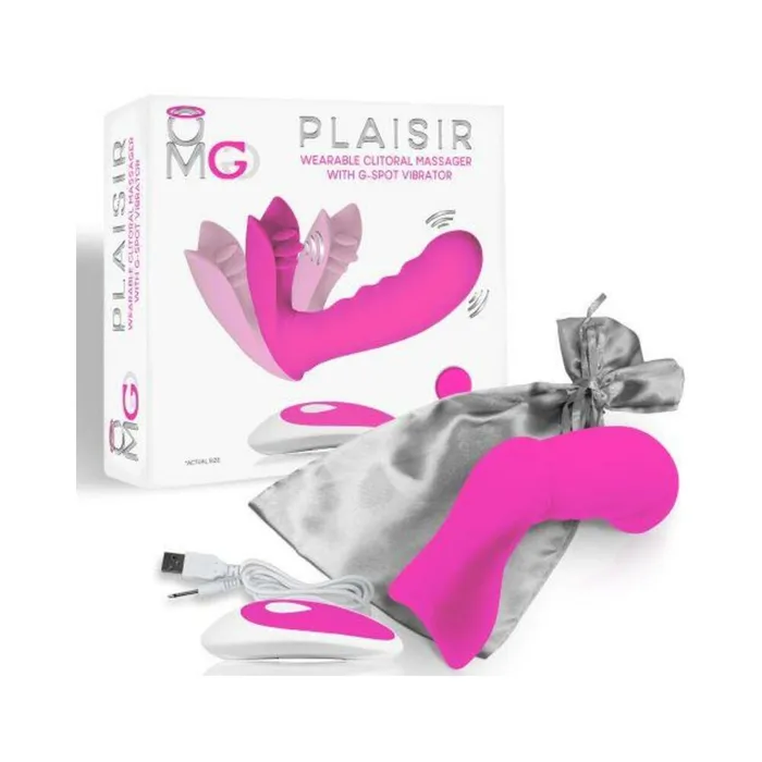 OMG Plaisir Wearable Clitoral Massager GSpot Vibrator Pink Fairvillacom Vibrators OMG Plaisir Wearable Clitoral Massager GSpot Vibrator Pink Fairvillacom Vibrators