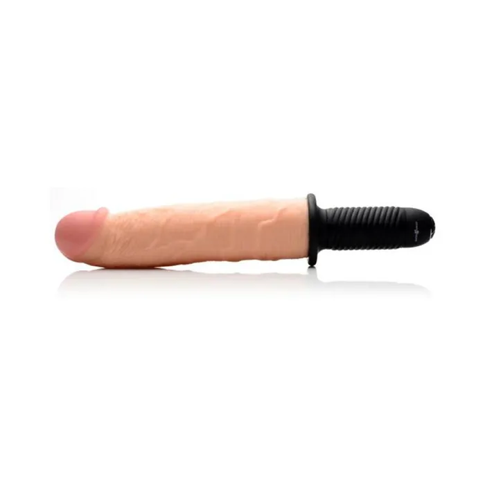 Onslaught XXL Vibrating Giant Dildo Thruster Beige Fairvillacom Female Sex Toys Onslaught XXL Vibrating Giant Dildo Thruster Beige Fairvillacom Female Sex Toys