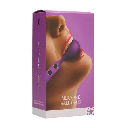 Ouch Silicone Ball Gag Purple Fairvillacom Vibrators