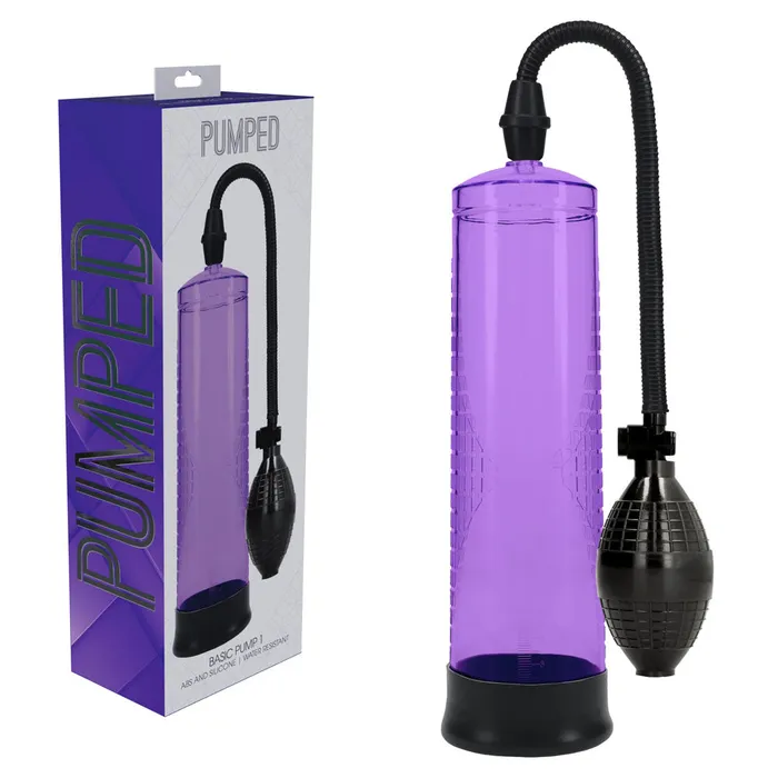 PUMPED Basic Pump 1 Purple Penis Pump ShhhWndsr Male Sex Toys