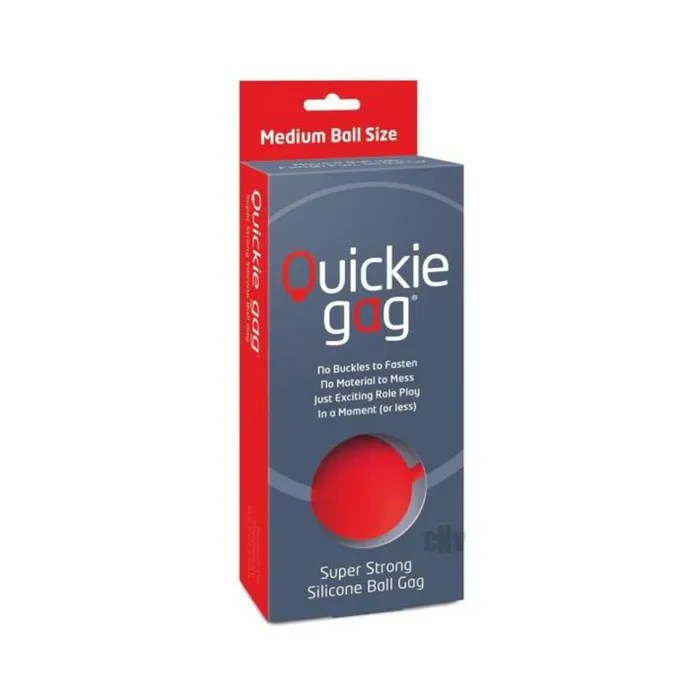 Quickie Ball Gag Medium Red Fairvillacom Male Sex Toys
