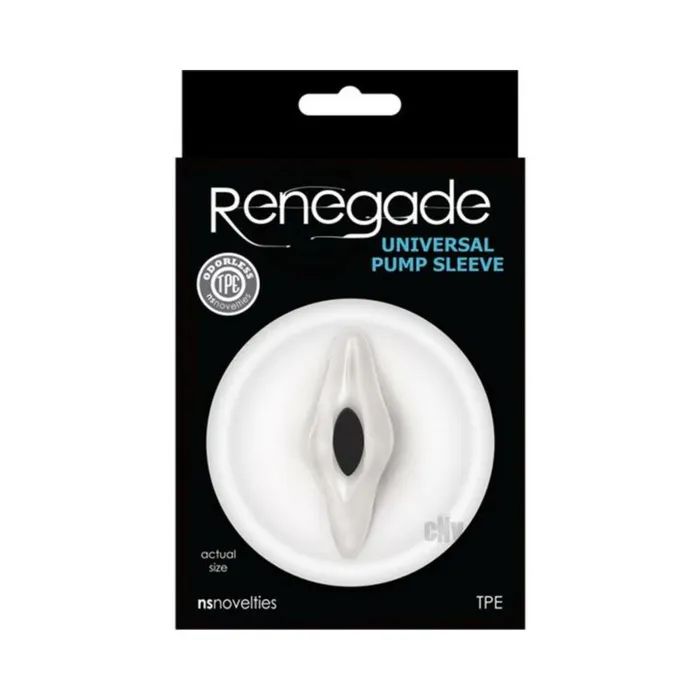 Renegade Universal Pump Vagina Sleeve Clear Fairvillacom Male Sex Toys